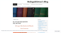 Desktop Screenshot of bodegadeletras.wordpress.com