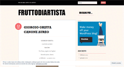 Desktop Screenshot of fruttodiartista.wordpress.com