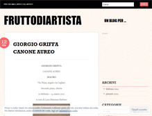 Tablet Screenshot of fruttodiartista.wordpress.com