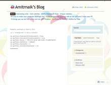 Tablet Screenshot of amitrnaik.wordpress.com