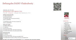 Desktop Screenshot of debangshu.wordpress.com