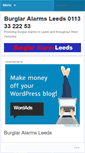 Mobile Screenshot of burglaralarmleeds.wordpress.com