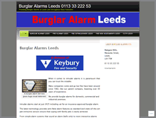 Tablet Screenshot of burglaralarmleeds.wordpress.com