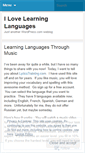 Mobile Screenshot of ilovelearninglanguages.wordpress.com