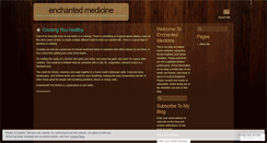 Desktop Screenshot of enchantedmedicine.wordpress.com