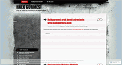 Desktop Screenshot of halkgurmesi.wordpress.com