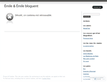 Tablet Screenshot of emileetemile.wordpress.com