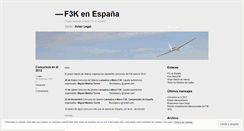 Desktop Screenshot of f3kspain.wordpress.com