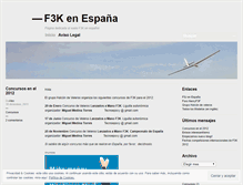 Tablet Screenshot of f3kspain.wordpress.com