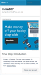 Mobile Screenshot of mmn007.wordpress.com