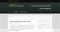 Desktop Screenshot of goldstash.wordpress.com