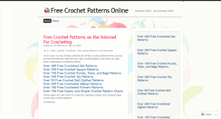 Desktop Screenshot of crochetpattern.wordpress.com