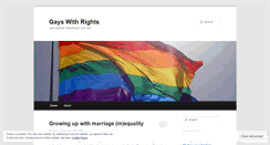 Desktop Screenshot of gayswithrights.wordpress.com