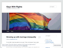 Tablet Screenshot of gayswithrights.wordpress.com