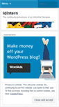Mobile Screenshot of idintern.wordpress.com