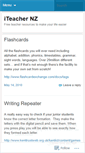 Mobile Screenshot of iteachernz.wordpress.com