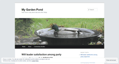 Desktop Screenshot of mygardenpond.wordpress.com