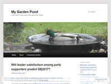 Tablet Screenshot of mygardenpond.wordpress.com