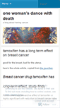 Mobile Screenshot of breastcancerblog.wordpress.com