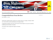 Tablet Screenshot of danmaloneyforcongress.wordpress.com