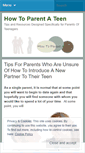 Mobile Screenshot of howtoparentateen.wordpress.com