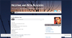 Desktop Screenshot of nicotineandbetablockers.wordpress.com