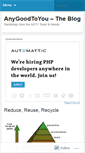 Mobile Screenshot of anygoodtoyou.wordpress.com