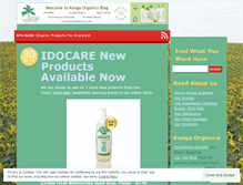 Tablet Screenshot of kangaorganics.wordpress.com