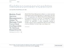 Tablet Screenshot of fieldezcomserviceshtm.wordpress.com