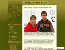 Tablet Screenshot of anteacurin.wordpress.com