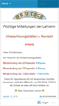 Mobile Screenshot of deutschlernenmachtspass.wordpress.com