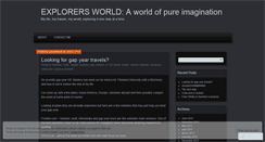 Desktop Screenshot of explorersworld.wordpress.com