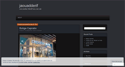 Desktop Screenshot of jaouadderif.wordpress.com