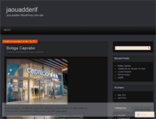 Tablet Screenshot of jaouadderif.wordpress.com