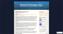 Desktop Screenshot of bitwiseiitkgp.wordpress.com