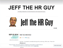 Tablet Screenshot of jeffthehrguy.wordpress.com