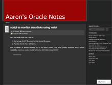 Tablet Screenshot of aachleon.wordpress.com