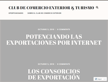 Tablet Screenshot of clubcomercioexterior.wordpress.com