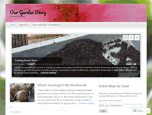 Tablet Screenshot of ourgardendiary.wordpress.com