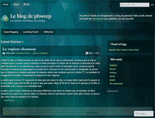 Tablet Screenshot of phweep.wordpress.com