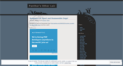 Desktop Screenshot of panthar.wordpress.com