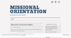 Desktop Screenshot of missionalorientation.wordpress.com