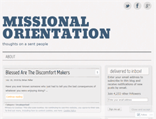 Tablet Screenshot of missionalorientation.wordpress.com