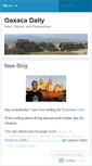 Mobile Screenshot of oaxacadaily.wordpress.com