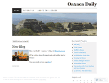 Tablet Screenshot of oaxacadaily.wordpress.com