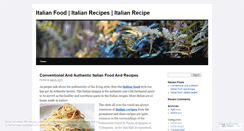Desktop Screenshot of fooditalian.wordpress.com