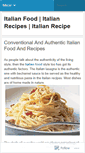 Mobile Screenshot of fooditalian.wordpress.com