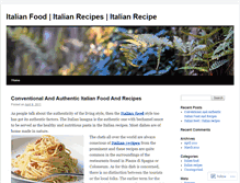 Tablet Screenshot of fooditalian.wordpress.com