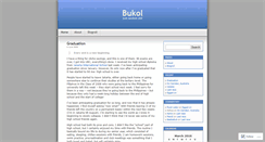 Desktop Screenshot of bukol.wordpress.com