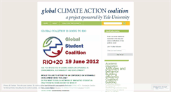 Desktop Screenshot of globalclimateaction.wordpress.com